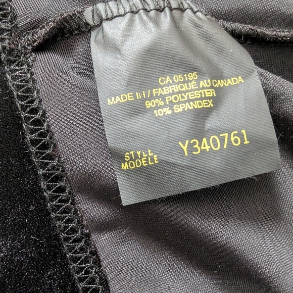 Vintage Black Velvet Dress And Jacket Size L - Picture 9 of 11